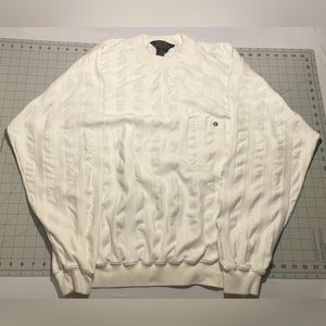 Eddie Bauer | Vintage | Ribbed Cotton Sweater | Off White | XL